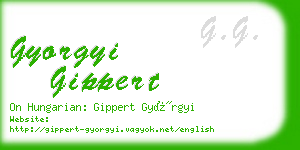 gyorgyi gippert business card